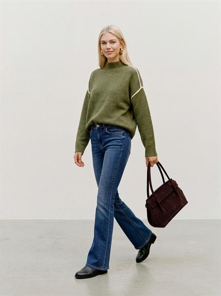 VMBOOM LS HIGHNECK PIPING PULLOVER NOOS sphagnum