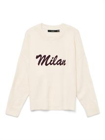 VMBOOM LS O-NECK TEXT PULLOVER NOOS birch