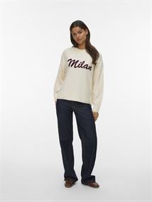 VMBOOM LS O-NECK TEXT PULLOVER NOOS birch