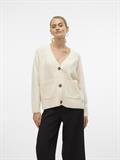 VMBOOM LS V-NECK BUTTON CARDIGAN GA NOOS birch