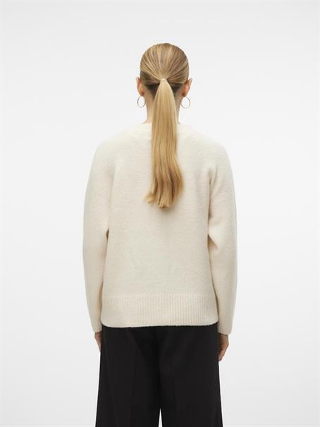VMBOOM LS V-NECK BUTTON CARDIGAN GA NOOS birch