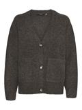 VMBOOM LS V-NECK BUTTON CARDIGAN GA NOOS chocolate torte