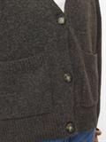 VMBOOM LS V-NECK BUTTON CARDIGAN GA NOOS chocolate torte