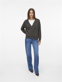 VMBOOM LS V-NECK BUTTON CARDIGAN GA NOOS chocolate torte