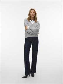 VMBOOM LS V-NECK PULLOVER light grey melange