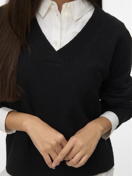 VMBOOM LS V-NECK PULLOVER NOOS black