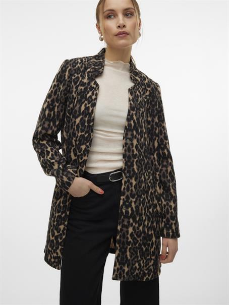 VMBRUSHEDKATRINELEO AW JACKET GA ENT sepia tint