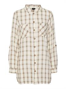 VMBUMPY L/S OVERSIZE SHIRT GA birch