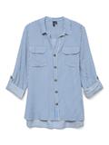 VMBUMPY L/S SHIRT NEW WVN GA NOOS azure blue