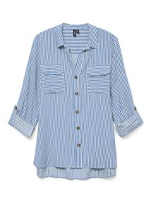 VMBUMPY L/S SHIRT NEW WVN GA NOOS azure blue