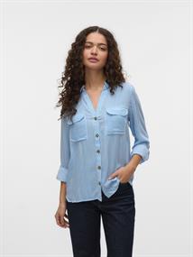 VMBUMPY L/S SHIRT NEW WVN GA NOOS azure blue