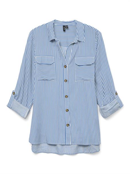 VMBUMPY L/S SHIRT NEW WVN GA NOOS azure blue
