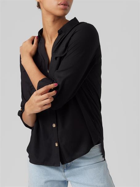 VMBUMPY L/S SHIRT NEW WVN GA NOOS black