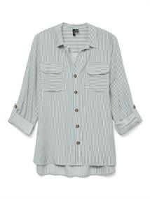 VMBUMPY L/S SHIRT NEW WVN GA NOOS gray mist