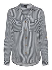 VMBUMPY L/S SHIRT NEW WVN GA NOOS snow white-india ink