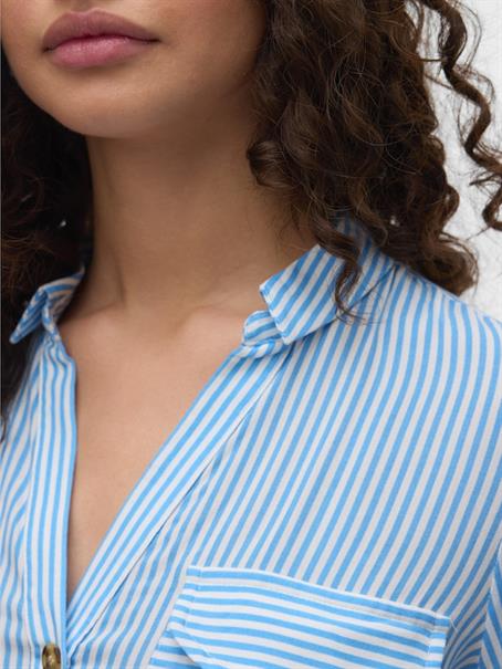 VMBUMPY L/S SHIRT NEW WVN NOOS azure blue