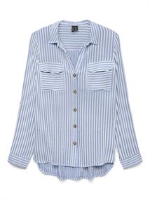 VMBUMPY L/S SHIRT NEW WVN NOOS brunnera blue1
