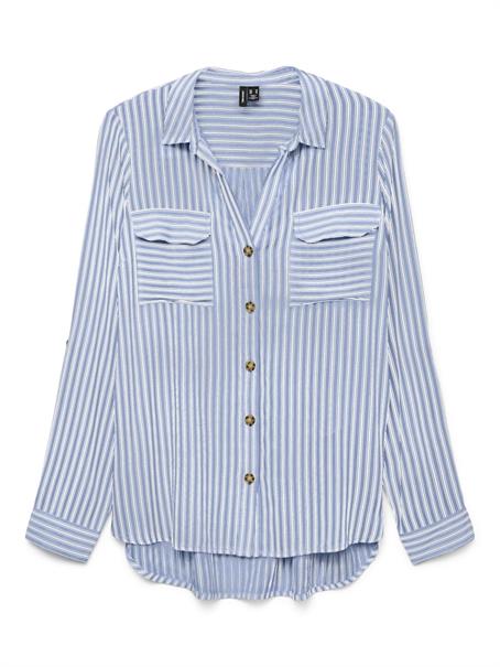 VMBUMPY L/S SHIRT NEW WVN NOOS brunnera blue1
