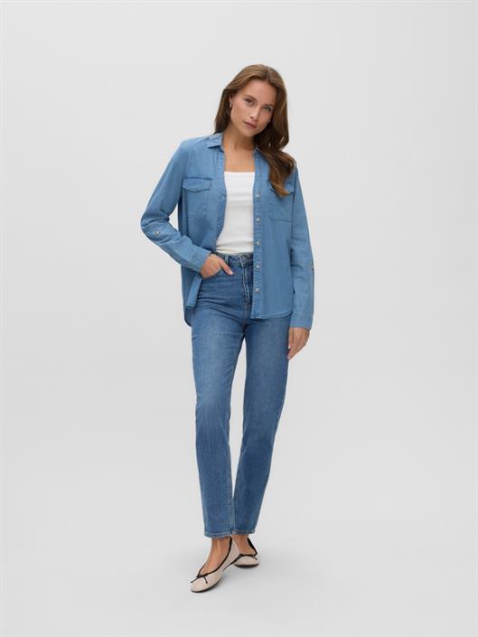 vmbumpy-ls-loose-pocket-dnm-shirt-noos-medium-blue-denim