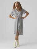 VMBUMPY SS CALF SHIRT DRESS WVN GA NOOS snow white2