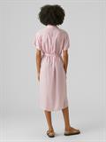 VMBUMPY SS CALF SHIRT DRESS WVN GA snow white1