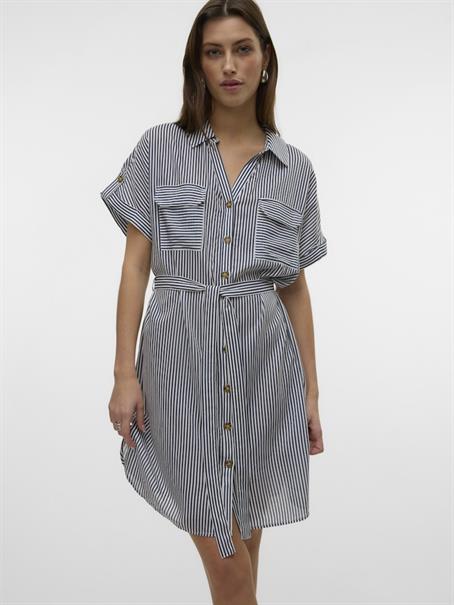 VMBUMPY SS SHORT SHIRT DRESS WVN GA NOOS india ink