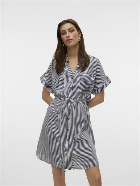 VMBUMPY SS SHORT SHIRT DRESS WVN GA NOOS india ink