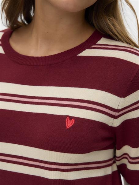 VMCARMELIA SS O-NECK PULLOVER syrah