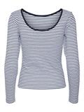 VMCHLOE STRIPE LS 2WAY SHORT TOP GO NOOS light grey melange