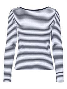 VMCHLOE STRIPE LS 2WAY SHORT TOP GO NOOS light grey melange