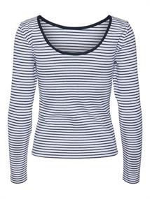 VMCHLOE STRIPE LS 2WAY SHORT TOP GO NOOS light grey melange