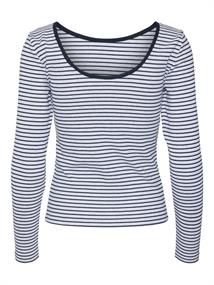 VMCHLOE STRIPE LS 2WAY SHORT TOP GO NOOS light grey melange