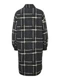 VMCHRISSIEQUILT LONG CHECK SHIRT GA dark grey melange