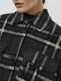 VMCHRISSIEQUILT LONG CHECK SHIRT GA dark grey melange
