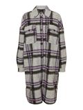 VMCHRISSIEQUILT LONG CHECK SHIRT GA light grey melange