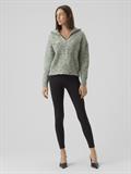 VMCLAUDIA LS HIGH-NECK ZIPPER BLOUSE GA loden frost