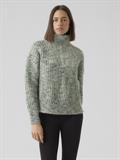 VMCLAUDIA LS HIGH-NECK ZIPPER BLOUSE GA loden frost