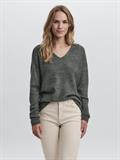 VMCREWLEFILE LS V-NECK BLOUSE NOOS balsam green
