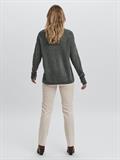 VMCREWLEFILE LS V-NECK BLOUSE NOOS balsam green