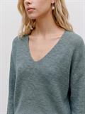 VMCREWLEFILE LS V-NECK BLOUSE NOOS balsam green