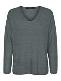 VMCREWLEFILE LS V-NECK BLOUSE NOOS balsam green