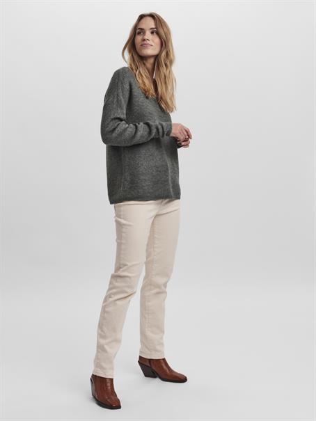 VMCREWLEFILE LS V-NECK BLOUSE NOOS balsam green
