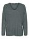 VMCREWLEFILE LS V-NECK BLOUSE NOOS balsam green