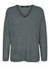 VMCREWLEFILE LS V-NECK BLOUSE NOOS balsam green