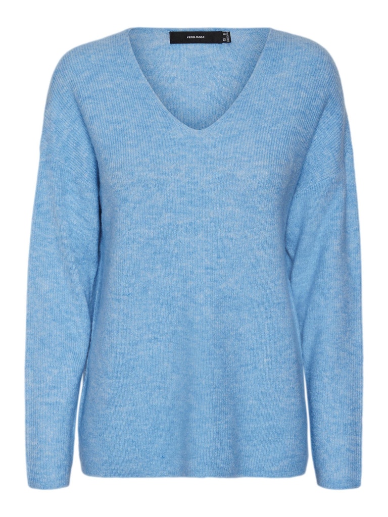 Vero Moda Damen Pullover 10233357 Blue Bell - strickpullover