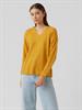 VMCREWLEFILE LS V-NECK BLOUSE NOOS golden yellow