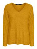 VMCREWLEFILE LS V-NECK BLOUSE NOOS golden yellow