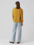 VMCREWLEFILE LS V-NECK BLOUSE NOOS golden yellow