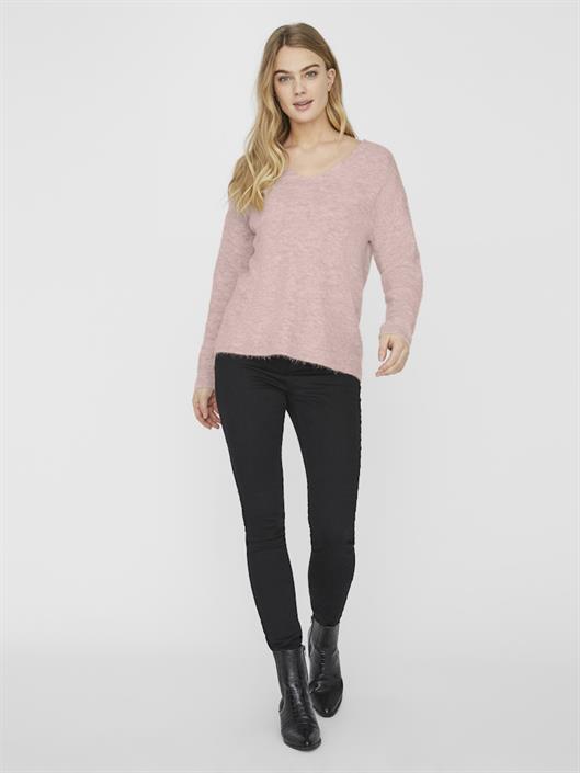 vmcrewlefile-ls-v-neck-blouse-noos-hellrosa2