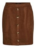 VMDANA HW SHORT FAUX SUEDE SKIRT GA cognac